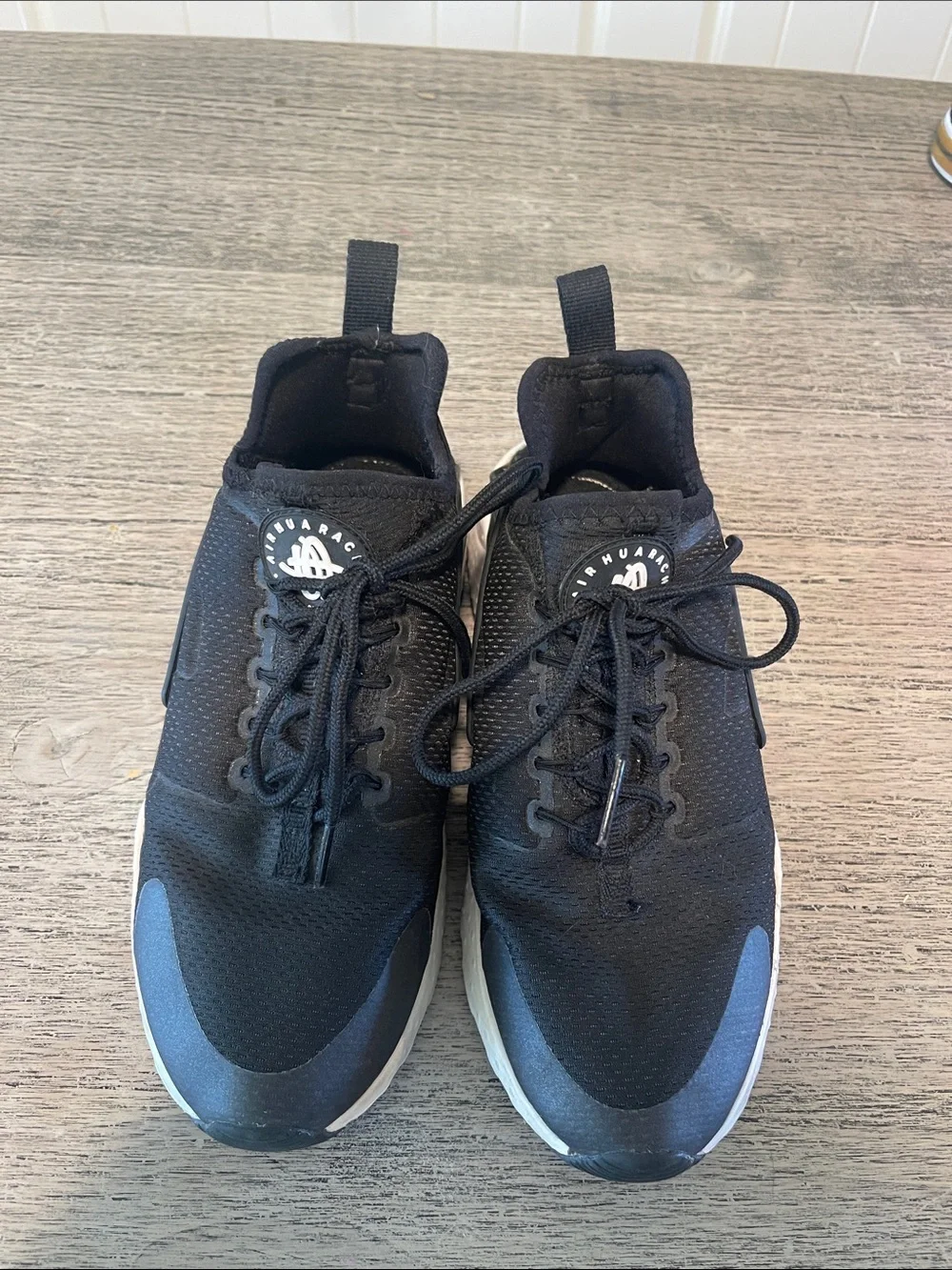 Nike Air Huarache Run Ultra Women's Size 6.5 Running Shoes Black